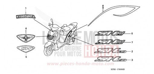 MARQUE/RAYURE SH1501 de 2001